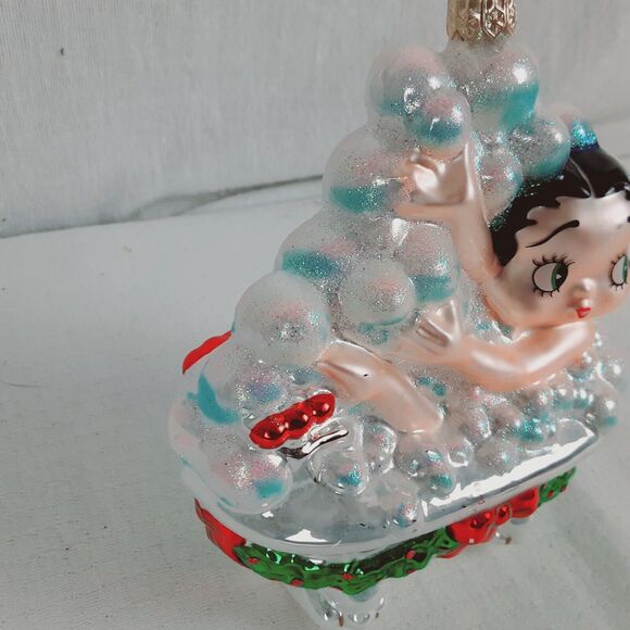 Betty Boop 1998 Polonaise Kurt Adler Collectible Blown Glass Christmas Ornament - Picture 16 of 16